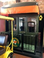 Mock-up of the rear of a Pullman Lounge car